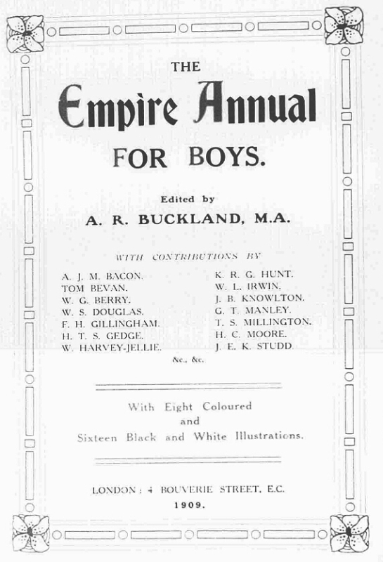 Front cover of Empire Annual for Boys.