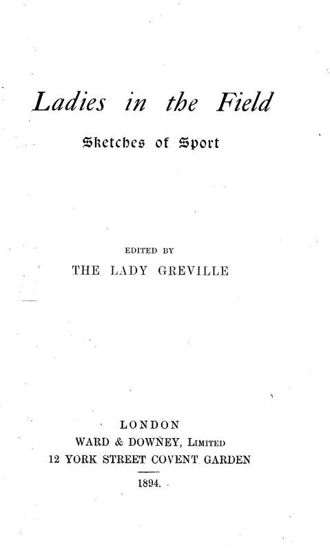 Front cover of Ladies in the Field.