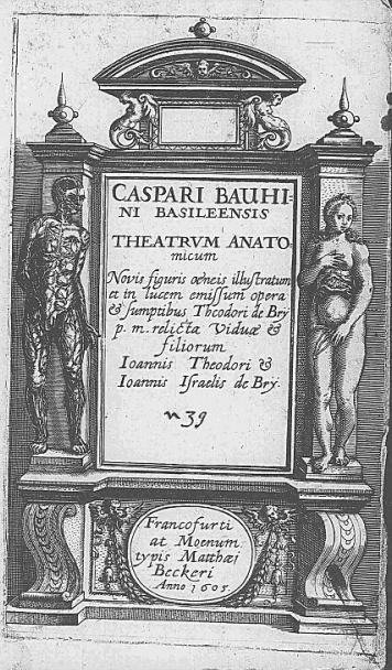 Front cover of Theatrum Anatomicum.