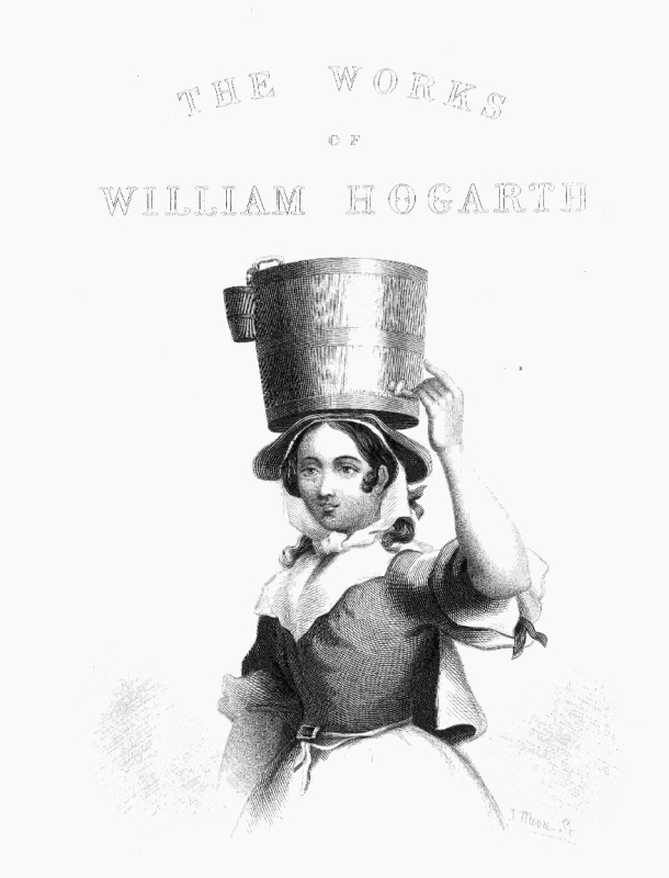 Front cover of The Complete Works of William Hogarth.