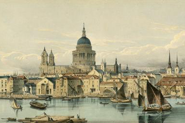 St Paul's, seen across the River Thames