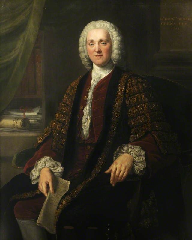 Portrait of prime minister, George Grenville