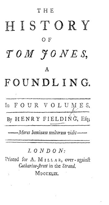 Front cover of 'Tom Jones'