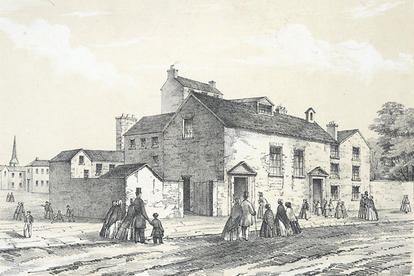 Sketch of the first Methodist chapel, The Foundry
