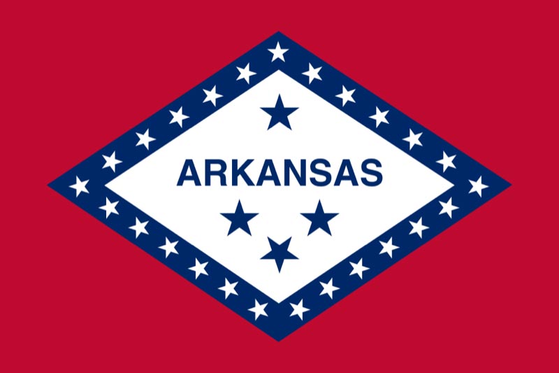 Flag of Arkansas. 