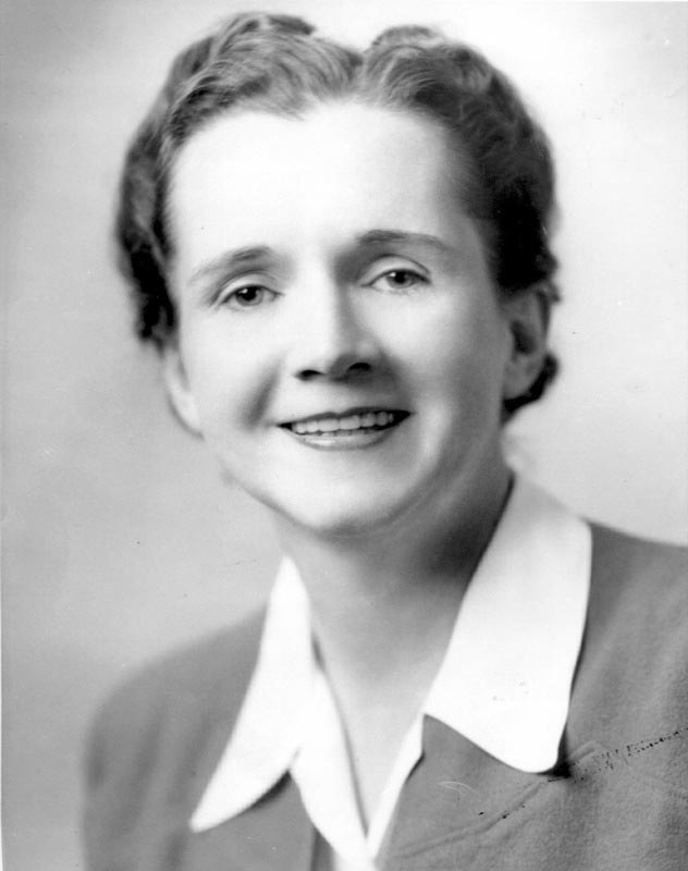 Rachel Carson, author of Silent Spring. Official photo as FWS employee. c.1940.