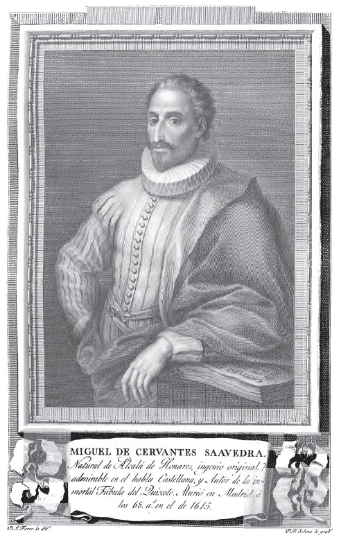 Miguel de Cervantes by Fernando Selma. 