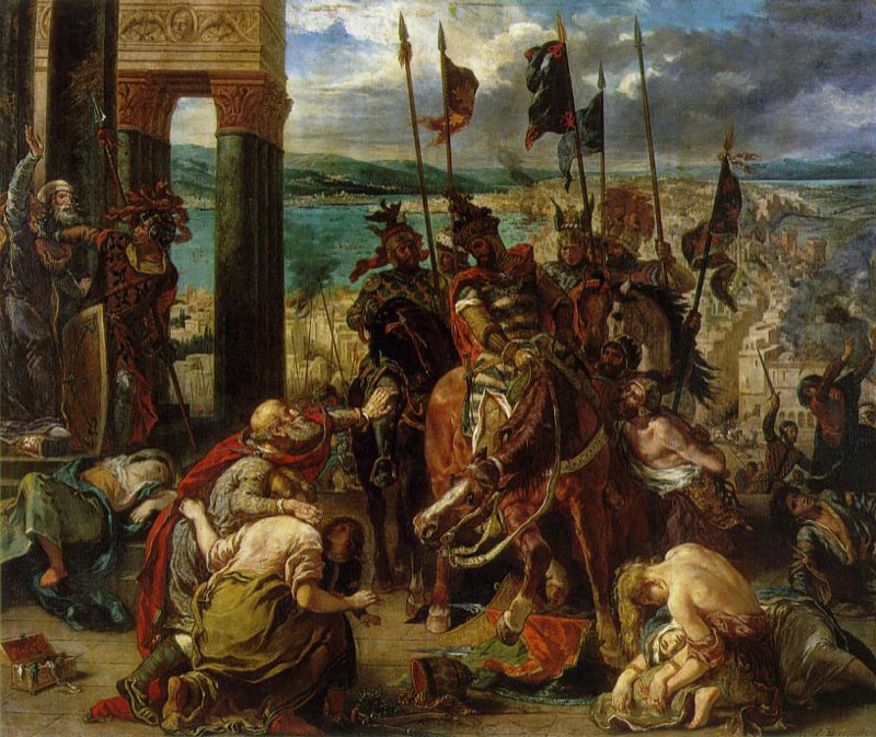 The Entry of the Crusaders into Constantinople by Eugene Delacroix.
