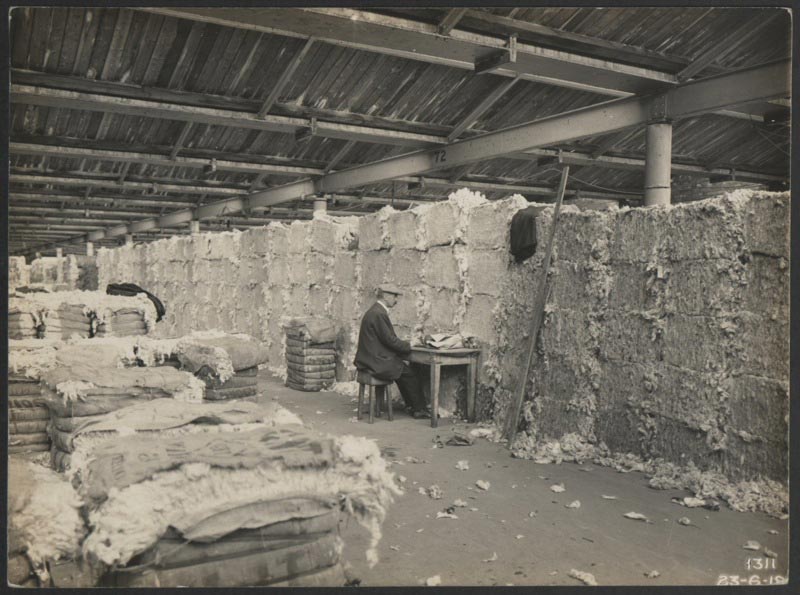Cotton warehouse in Liverpool. Photograph from MDHB/original prints/box 1.