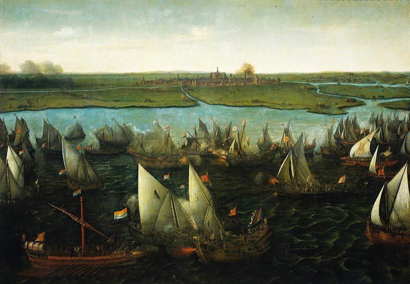 Battle of Haarlemmermeer by Hendrik Cornelisz Vroom. 