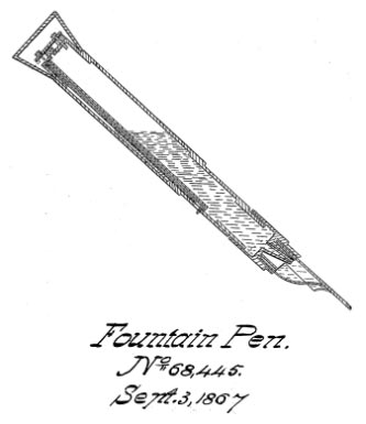 M. Klein and Henry W. Wynne's invention of the ink chamber within the fountain pen in 1867.