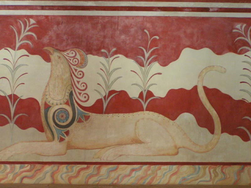 Fresco in the Palace of Knossos.