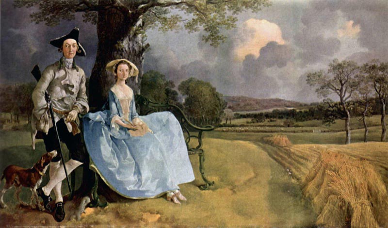 Mr and Mrs Andrews by Thomas Gainsborough.
