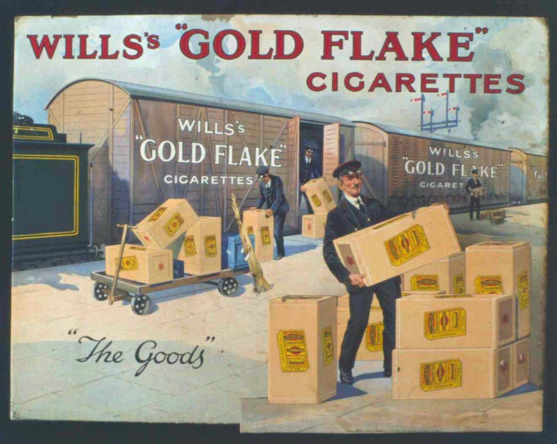 Wills' Gold Flake trading card.