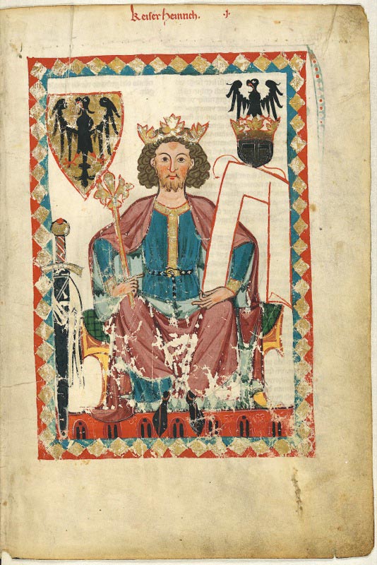 Portrait of Henry VI from the Codex Manesse.