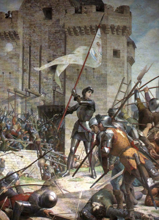 Jeanne d'Arc at the Siege of Orléans by Jules Eugène Lenepveu, painted 1886–1890.