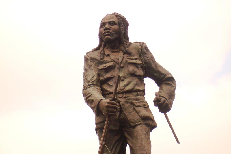 Statue of Dedan Kimathi, the rebel leader. Nairobi, Kenya.