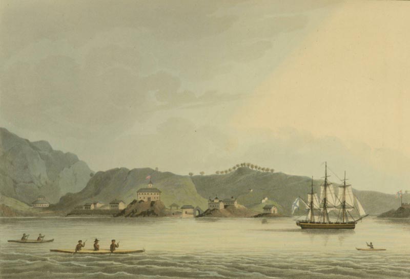 Harbour of St Paul on the Island of Kodiak, 1814.