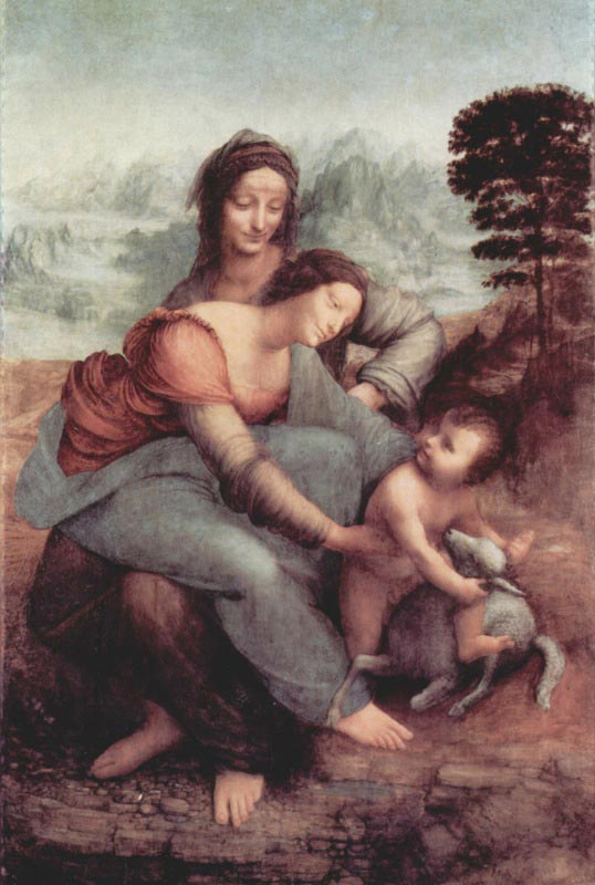 The Virgin and Child with St. Anne.