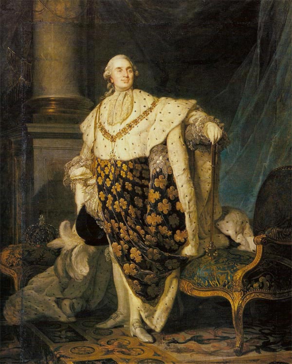 Louis XVI in Coronation Robes by Joseph-Siffred Duplessis.