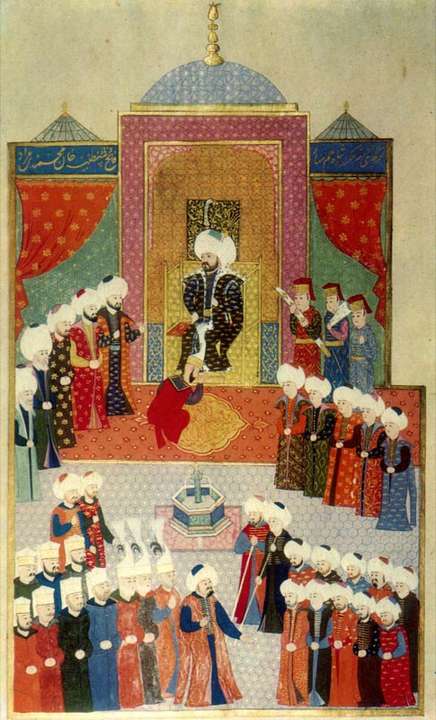 Accession of Mehmed II in Edirne 1451.