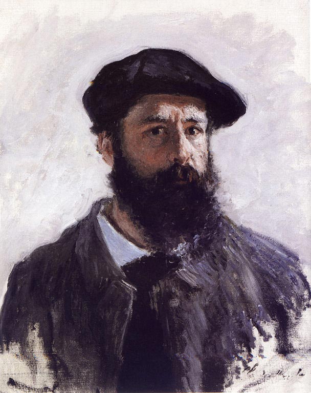 Self portrait of Monet. 