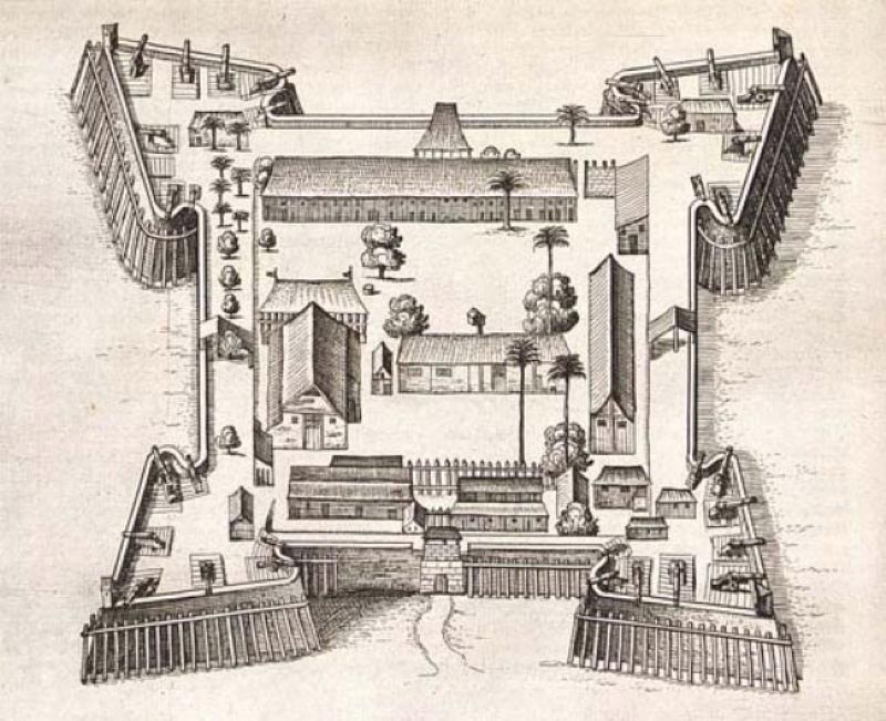 Fort Nassau in 1646.