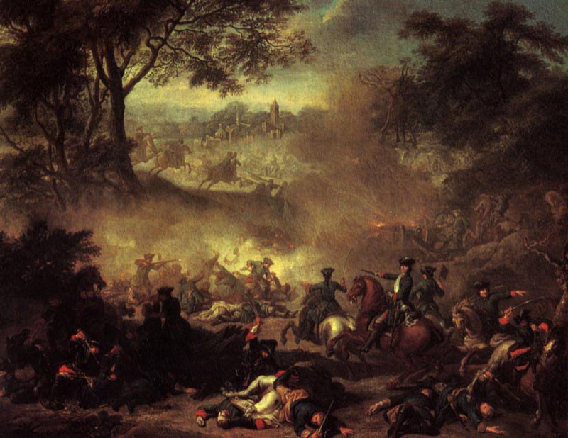 Battle of Lesnaya, Jean-Marc Nattier, 1717.