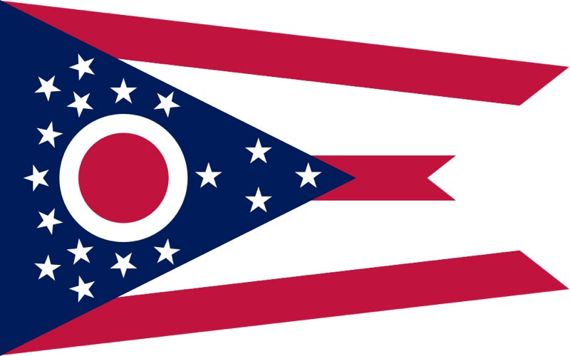 Flag of Ohio. 