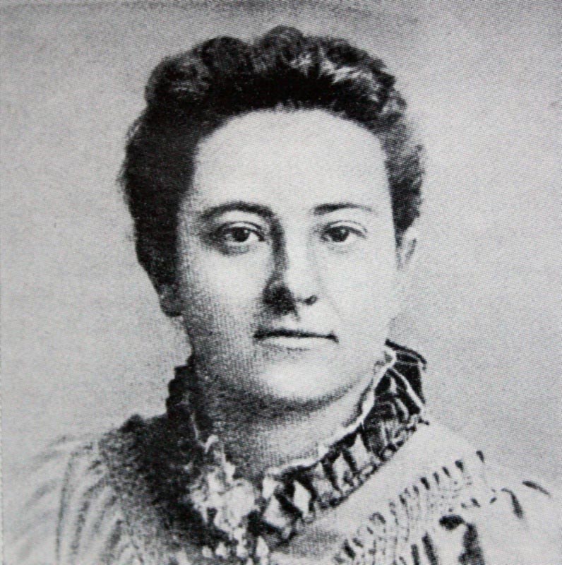 Photo of Olive Schreiner, South African author, pacifist and political activist, 1889.