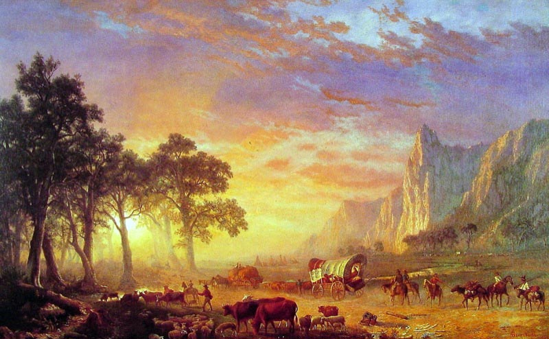 The Oregon Trail, 1869 by Albert Bierstadt.