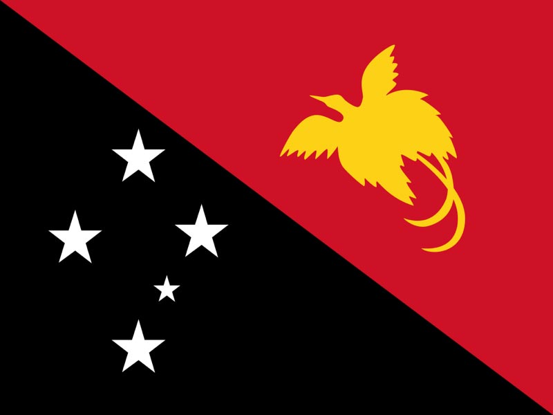 Flag of Papua New Guinea.