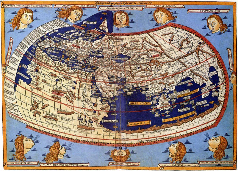 Ptolemeic World map, 1482. 