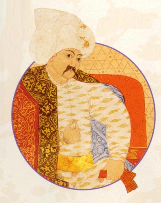 Ottoman miniature painting of Sultan Selim I ("The Grim"), ca.1515.