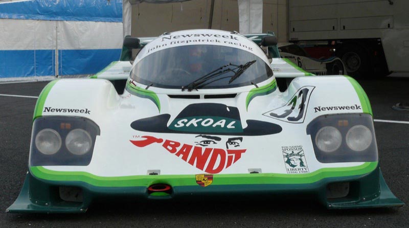 Skoal Bandit advertisement on a Porsche 956 at the Silverstone Classic, 2007. 