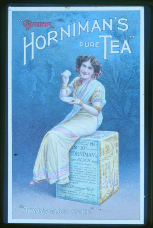 Horniman's Tea trade card, c.1910.
