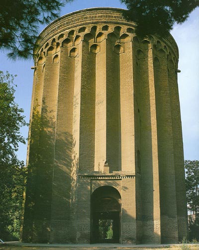 Toghrul Tower, Ray, Iran. 12th century tomb of Seljuk ruler, Tughril.