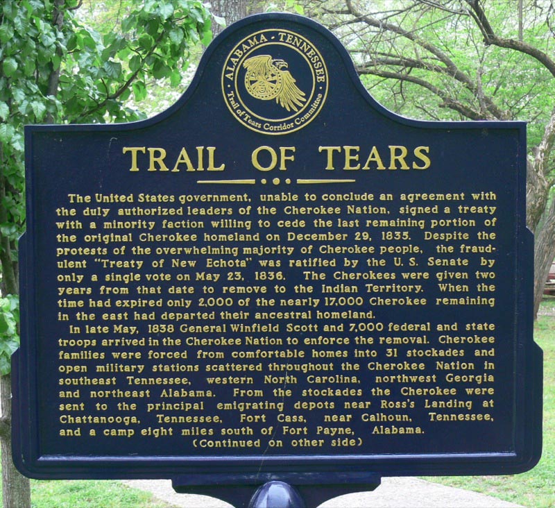 Cherokee Heritage Centre (Tahlequah, Oklahoma ). Memorial to the Trail of Tears, 1838.