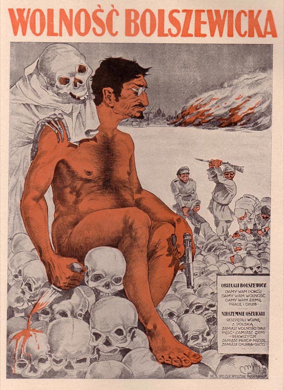 Polish anti-communist propaganda depiction of Trotsky.