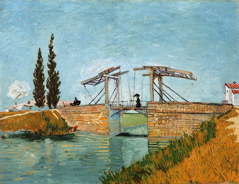 Die Zugbrücke by Vincent Van Gogh.