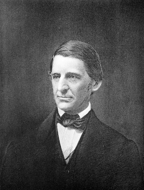 Engraved portrait of Ralph Waldo Emerson from Appletons' Encyclopædia of American Biography, 1900, Vol. 2.
