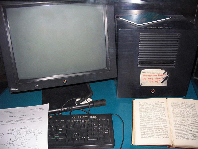 The first Web server used by Tim Berners-Lee.