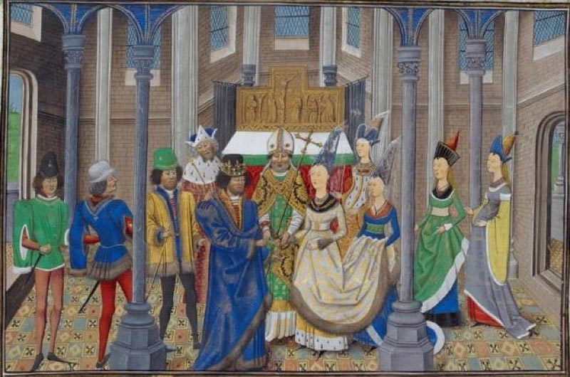 Marriage of John I of Portugal and Philippa of Lancaster.