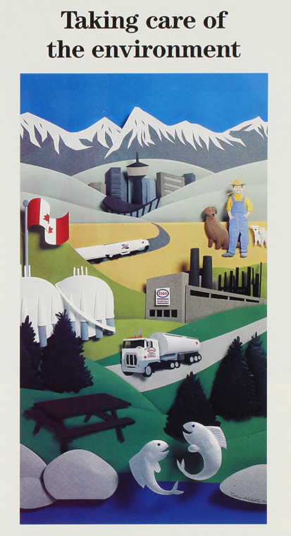 Image from Imperial Oil's (Esso's) 1989 report, stating that it is one of the leading supporters of the Responsible Care Initiative of the Canadian Chemical Producers' Association.