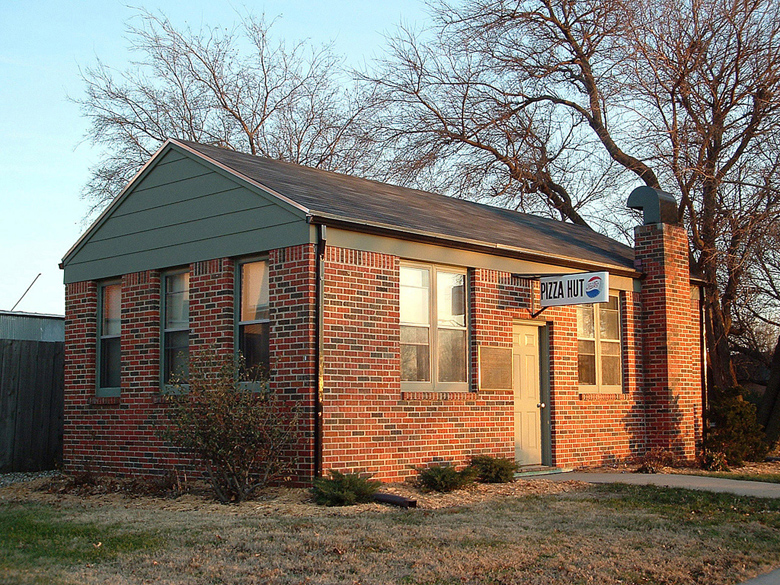 First Pizza Hut building at Wichita State University Campus, Kansas.