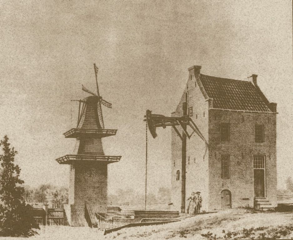 Illustration of the Newcomen steam engine at Landgoed Groenedaal.