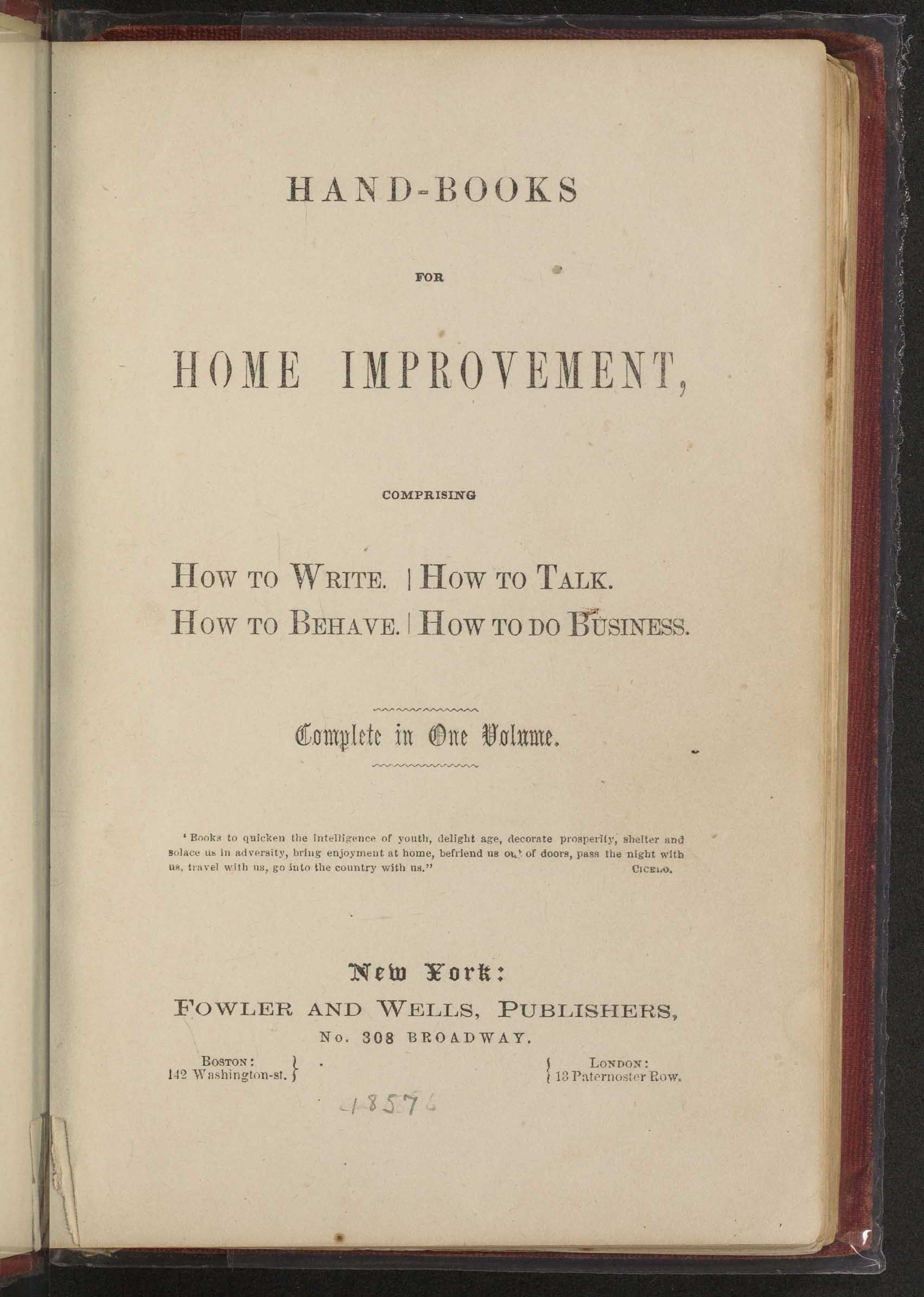 Hand-books for Home Improvement