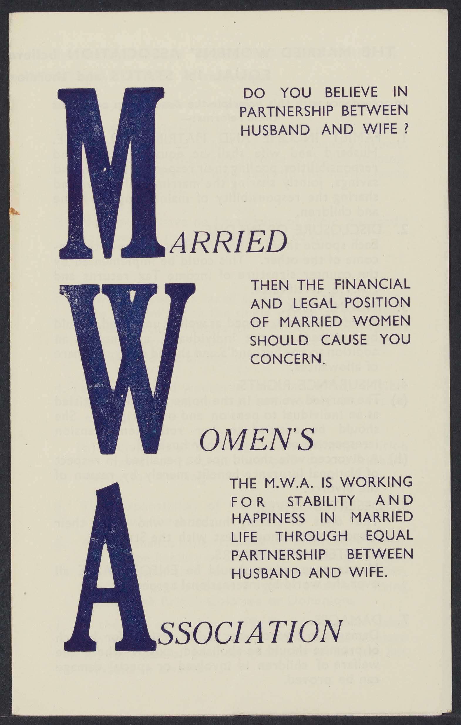 The Married Women's Association