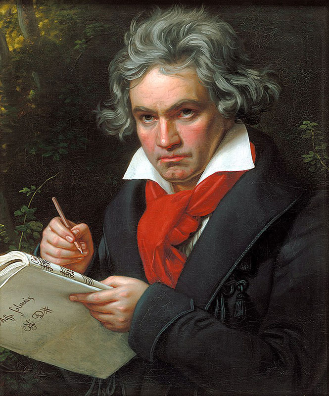 Beethoven, painting by Joseph Karl Stiehler