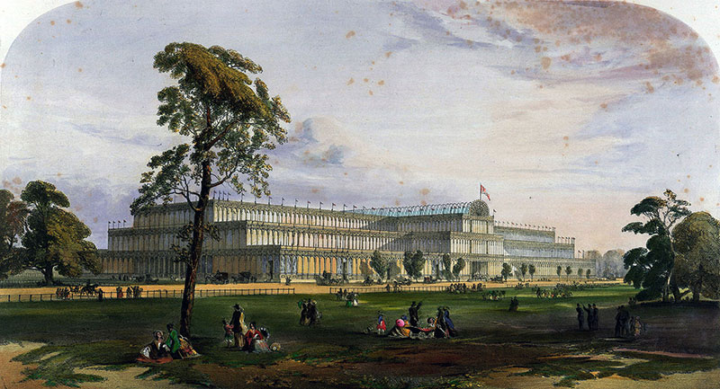 The Crystal Palace from the northeast, by Dickinson Brothers - Dickinsons' comprehensive pictures of the Great Exhibition of 1851